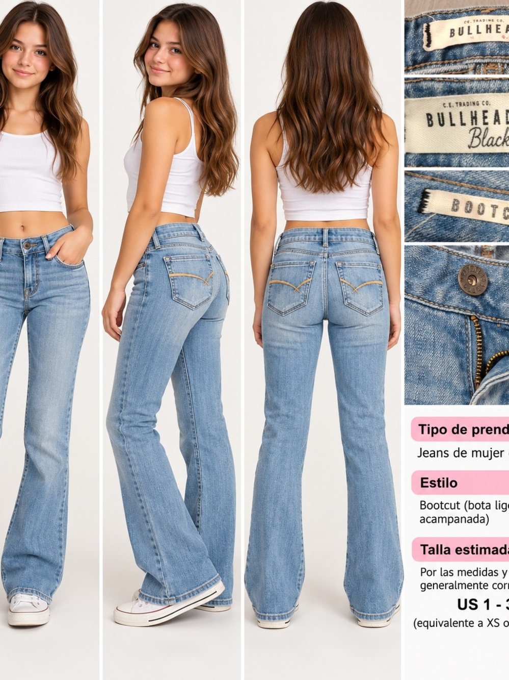 Bullhead Light Blue Bootcut Women’s Jeans